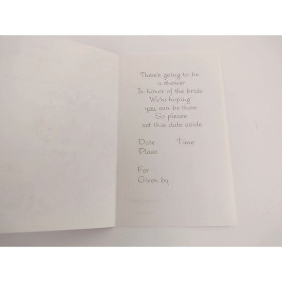 Vintage Bridal Shower Invitations Cherub Design Set Of 10 American Greetings NEW - Picture 4 of 6